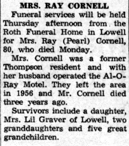 Al-O-Ray Motel - 1969 Owner Passes Away (newer photo)